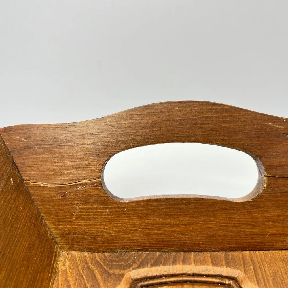 Handmade Wood Bread Tray 